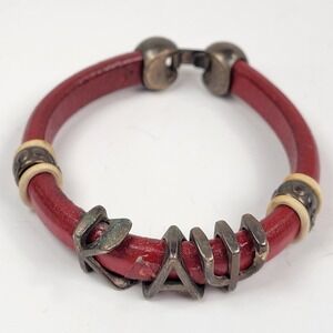 Vintage Kappa Alpha Psi Bracelet Greek Letters Charm Fraternity Brass Jewelry